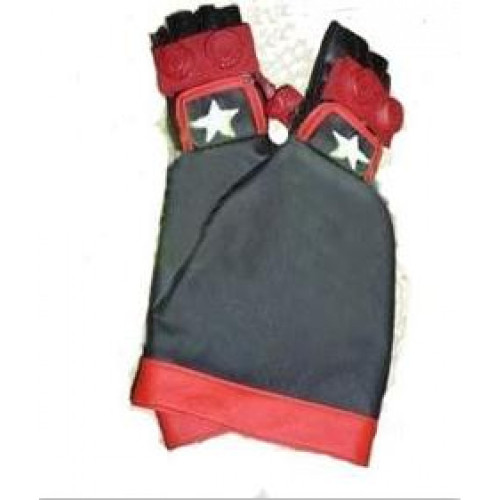 Shaman King You Asakura Red Black Gloves