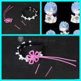 Re Zero Starting Life In Another World Twins Rem Ram Headdress Cosplay Accessories