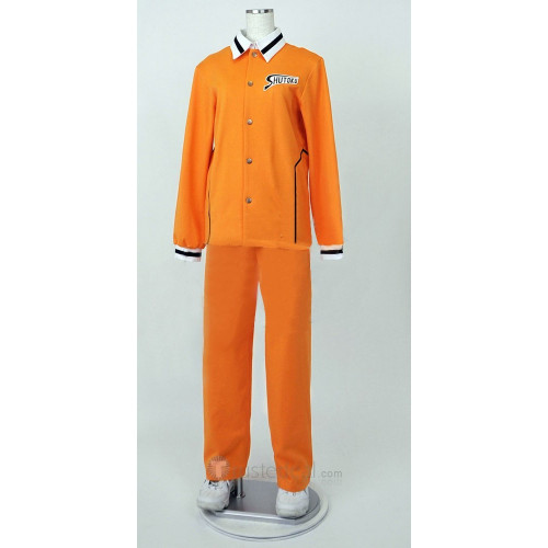 Kurokos Basketball Shutoku Long sleeve Orange Jacket Sportswear Cosplay Costume