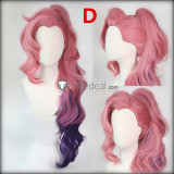 League of Legends Seraphine Pink Purple Blue Cosplay Wigs