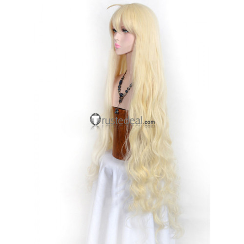 Fairy Tail Mavis Vermilion Long Blonde Cosplay Wig