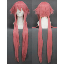 Mirai Nikki Gasai Yuno Long Pink Cosplay Wig