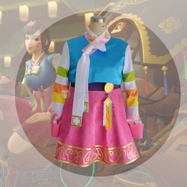 Overwatch Lunar New Year Skin D.Va Korean Cosplay Costume