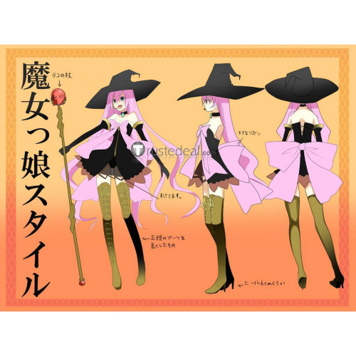 Vocaloid Project DIVA-F Megurine Luka Witch Cosplay Costume