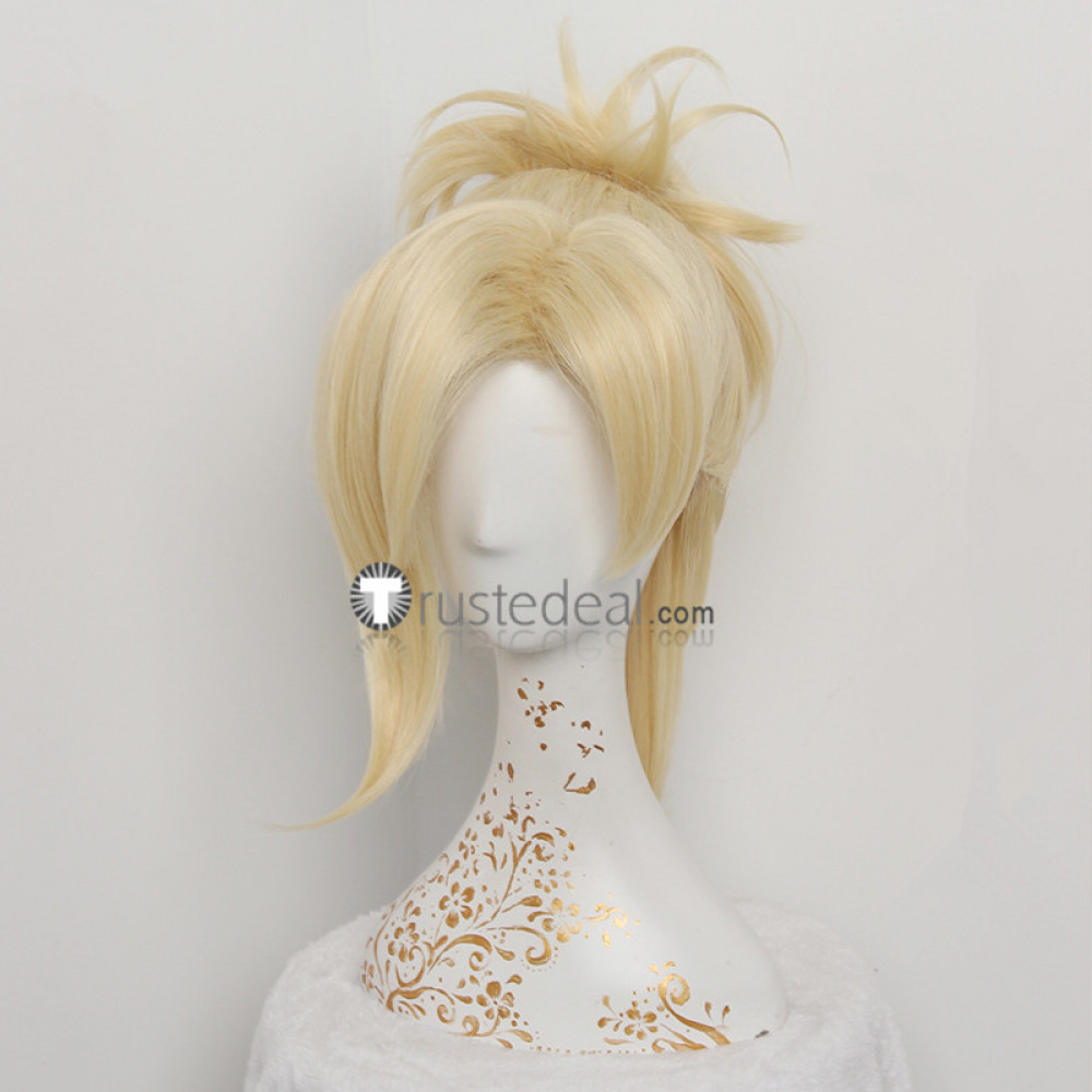 Blonde ponytail shop wig cosplay