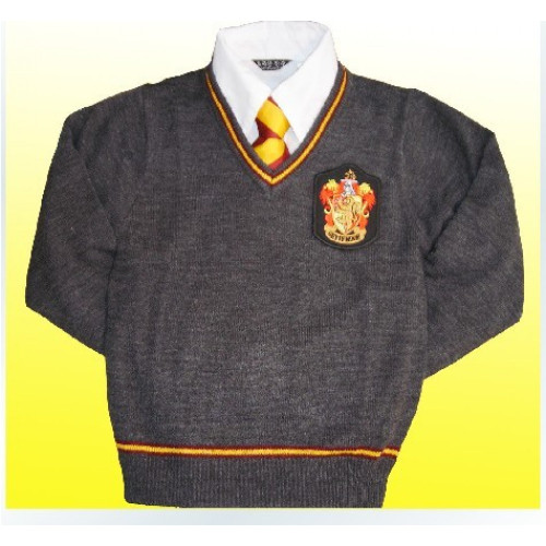 Harry Potter Gryffindor Cosplay Knitwear and Tie and Shirt Set