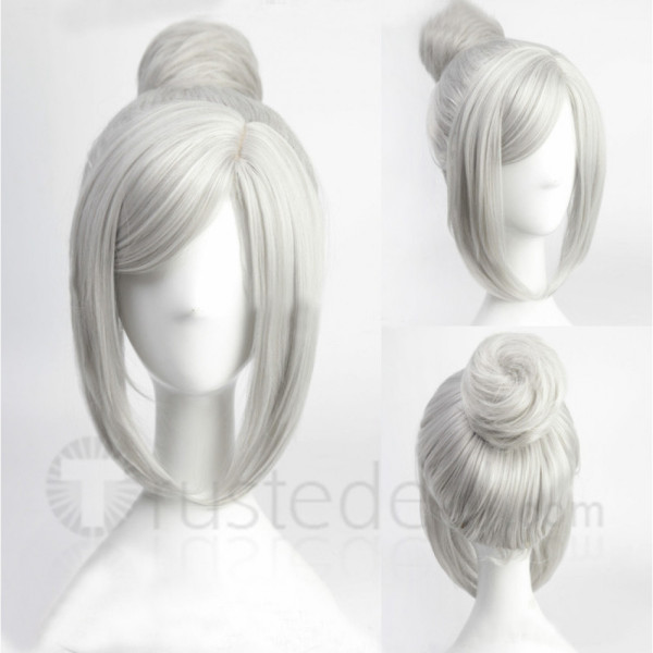 Prison School Shiraki Meiko Silver White Cosplay Wig