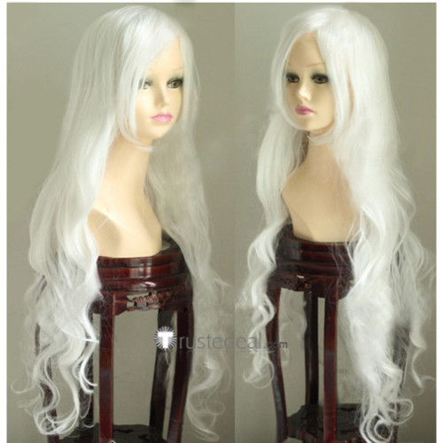 Angel Sanctuary Rosiel White Curly Cosplay Wig