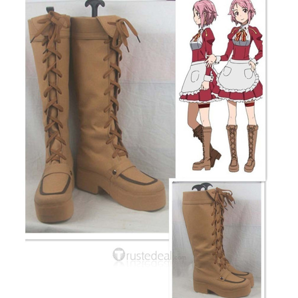 Sword Art Online Lisbeth Cosplay Boots Shoes