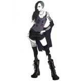 Tokyo Ghoul Uta Genderbend Female Girl Black Cosplay Costume