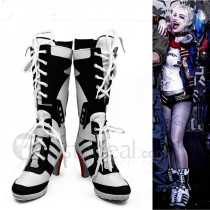 Batman Suicide Squad Arkham Asylum Harleen Quinzel Harley Quinn Cosplay Shoes Boots
