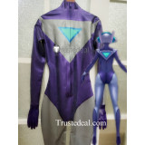 League of Legends LOL DJ Sona Latex Suit Purple Cosplay Costume