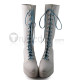 High Shaft White Lolita Boots