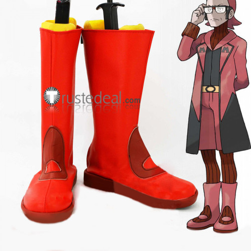 Pokemon Maxie Red Cosplay Shoes Boots