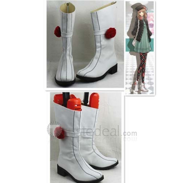 AMNESIA Heroine White Cosplay Boots Shoes