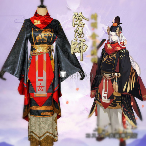 Onmyoji Abe no Seimei QingMing Kimono Cosplay Costume