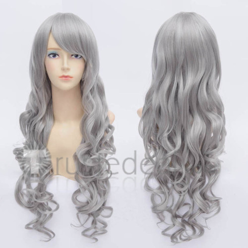 Black Butler Queen Victoria Long Silver Grey Cosplay Wig