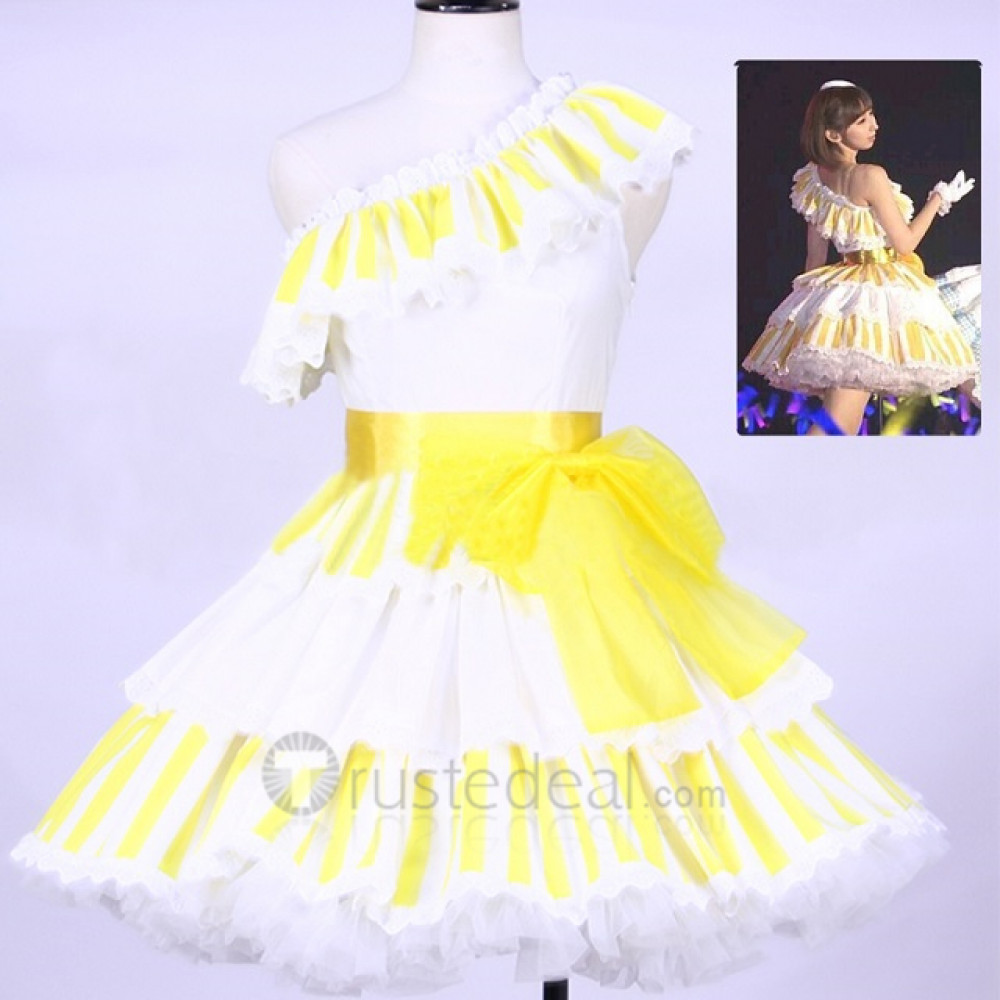 Love Live Tojo Nozomi Sonoda Umi Rin Cosplay Costume Lily White 5th Dress 