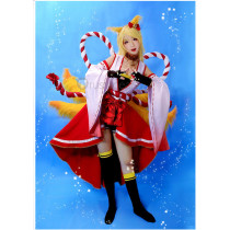 Love Live Eli Ayase Inari Okami Nine Tail Fox Cosplay Costume
