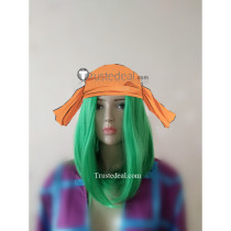 Boku no Hero Academia3 Smile Hero Ms. Joke Emi Fukukado Green Cosplay Wig