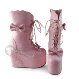 Girl High Platform Sweet Pink Lolita Boots