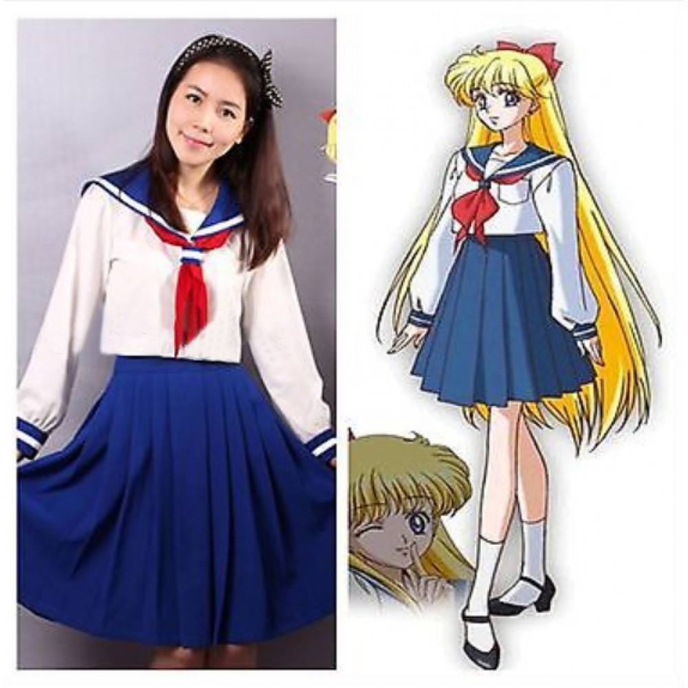 Sailor Moon Aino Minako School Uniform Cosplay Costume