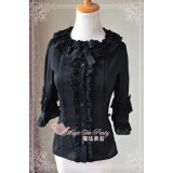 Magic Tea Party Elegant Short Sleeves Dark Lolita Blouse