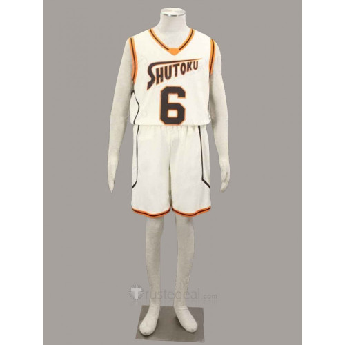 Kurokos Basketball Shutoku White Sportswear Cosplay Costume