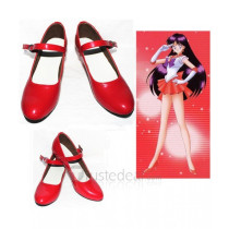 Pretty Soldier Sailor Moon Hino Rei Red Cosplay Shoes