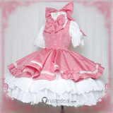 Cardcaptor Sakura OP Sakura Kinomoto Battle Pink Lolita Dress Cosplay Costume