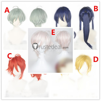 Idolish7 Banri Haruka Tenn Nagi Riku Blue Orange Blonde Cosplay Wigs