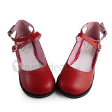 Coffee Low Heels Lolita Shoes