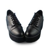 Black Gothic Square Heels Lolita Shoes