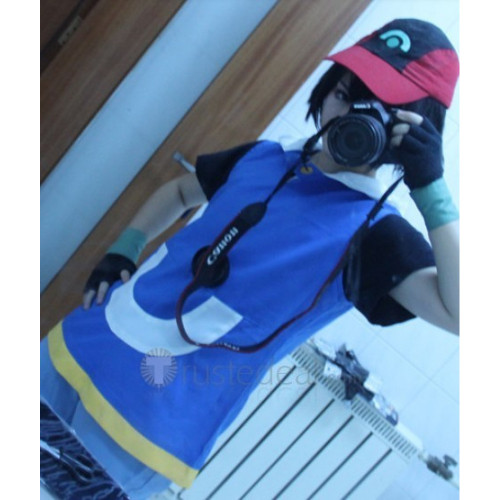 Pokemon Advanced Generation Ash Ketchum Cosplay Costume