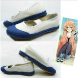 Kyoukai no Kanata Beyond the Boundary Kuriyama Mirai Blue Shcool Cosplay Shoes