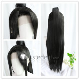 Lace Front Wig Chinese Traditional Hairstyles Black Brown Curly Cosplay Wigs
