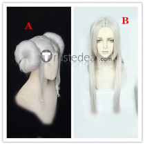 Fire Emblem Three Houses Edelgard Princess Time Skip Silver Gray Cosplay Wigs