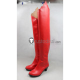 Shugo Chara Utau Hoshina Lunatic Charm Devil Red Cosplay Boots Shoes