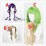 Jibaku Shounen Hanako-Kun Akane Aoi Yako Nanamine Sakura Mitsuba Sousuke Tsuchigomori Purple Green Pink Cosplay Wigs