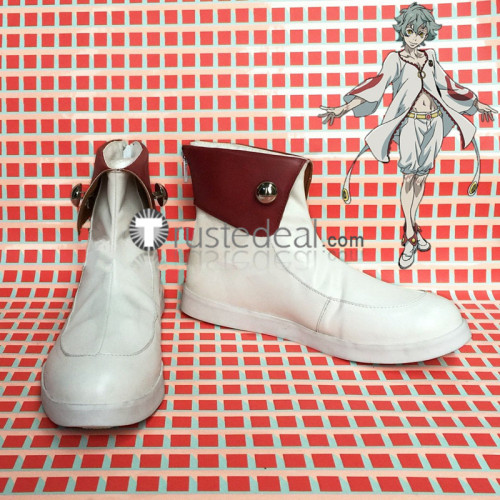 Deadman Wonderland Toto Sakigami White Cosplay Shoes Boots