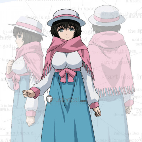 Steins Gate Mayuri Shiina Blue Dress Cosplay Costume Steins Gate Mayuri Shiina Blue Dress Cosplay Costume