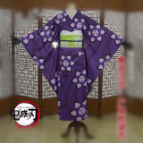 Kimetsu no Yaiba Demon Slayer Ubuyashiki Kagaya Kiriya Kanata Purple Kimono Cosplay Costumes
