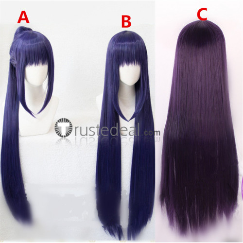 Shugo Chara Nadeshiko Fujisaki Long Purple Ponytail Cosplay Wigs
