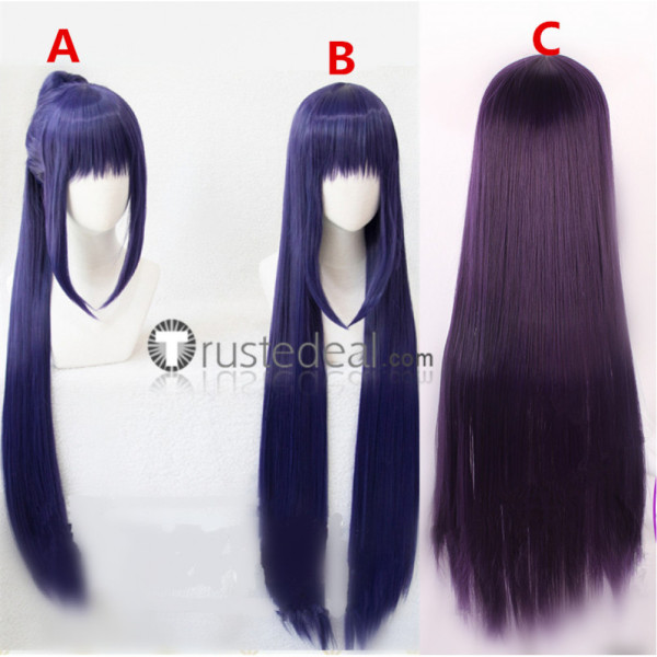 Shugo Chara Nadeshiko Fujisaki Long Purple Ponytail Cosplay Wig