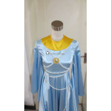 Saint Seiya Polaris Hilda Blue Dress Cosplay Costume