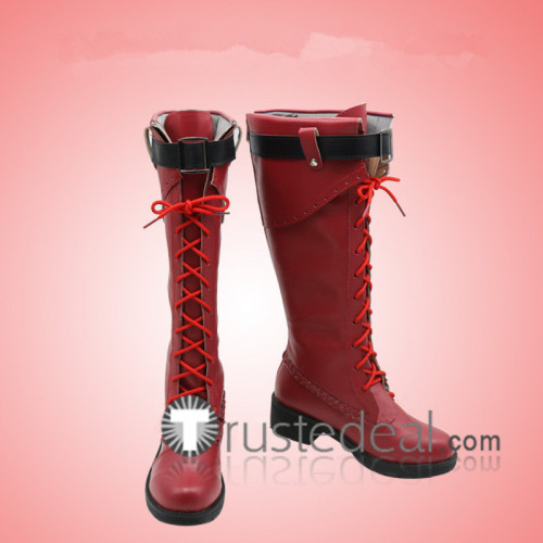Boku no Hero Academia ED Witch Ochaco Uraraka Dark Red Cosplay Boots