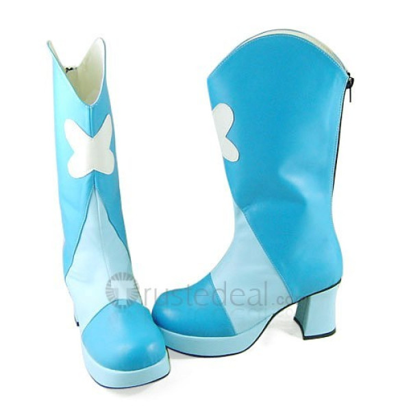 Pretty Cure Cure Aqua Blue Cosplay Boots Shoes