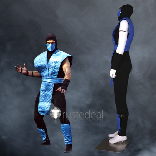 Mortal Kombat Sub-Zero Blue Cosplay Costume