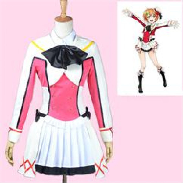 Love Live Rin Hoshizora Red Dance Dress Cosplay Costume