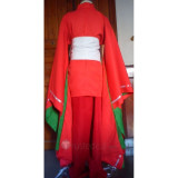 Mirai Nikki Kasugano Tsubaki Red Kimono Cosplay Costume
